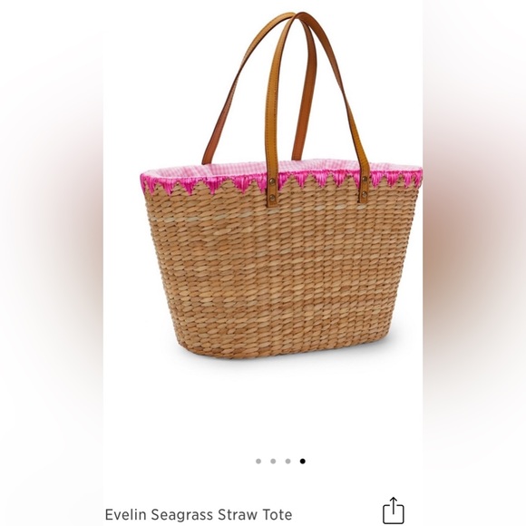 ‼️RARE‼️ 🎸RAFE🎸 Evelyn Seagrass Tote- Lovebirds✨

✨Color: Multi-color✨ - Picture 3 of 11